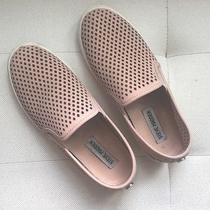 Steve Madden Perforated Slip On Sneakers Pink Sz 6